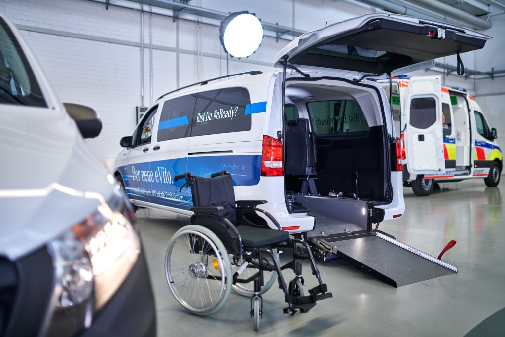 Aufbaulösungen mit lokal-emissionsfreien Vans von Mercedes-Benz