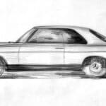 Das Coupé der Mercedes-Benz Baureihe 108/109, gezeichnet von Geiger.